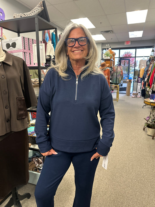 Navy Half Zip