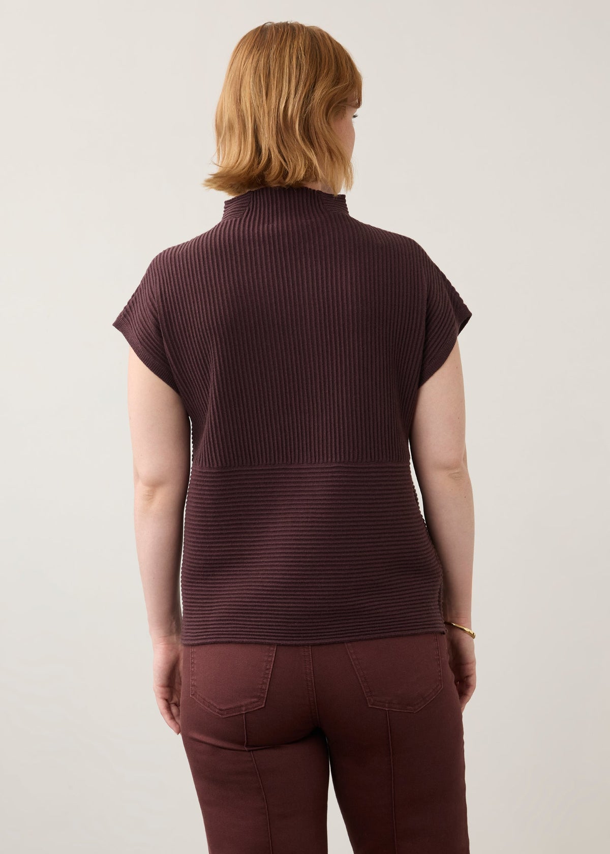 Ottoman Cap Sleeve Sweater