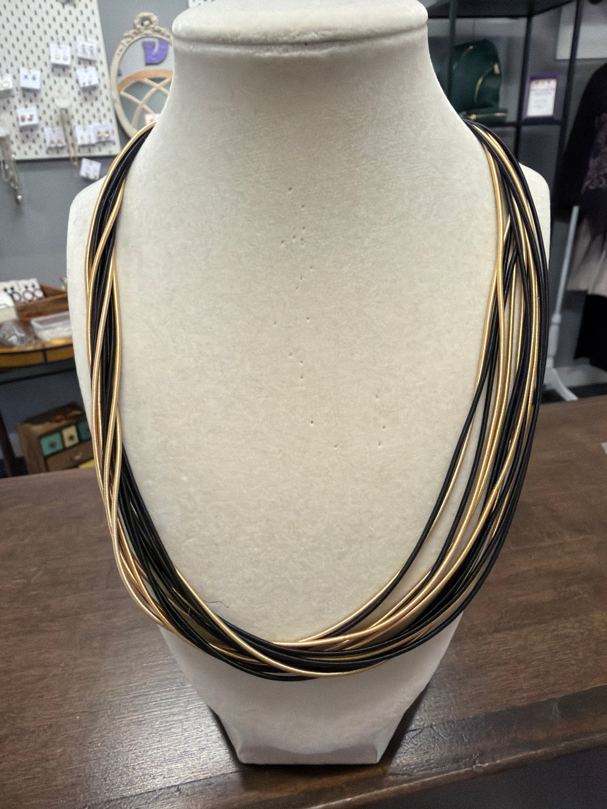 5 Strand Knot Piano Wire Necklace