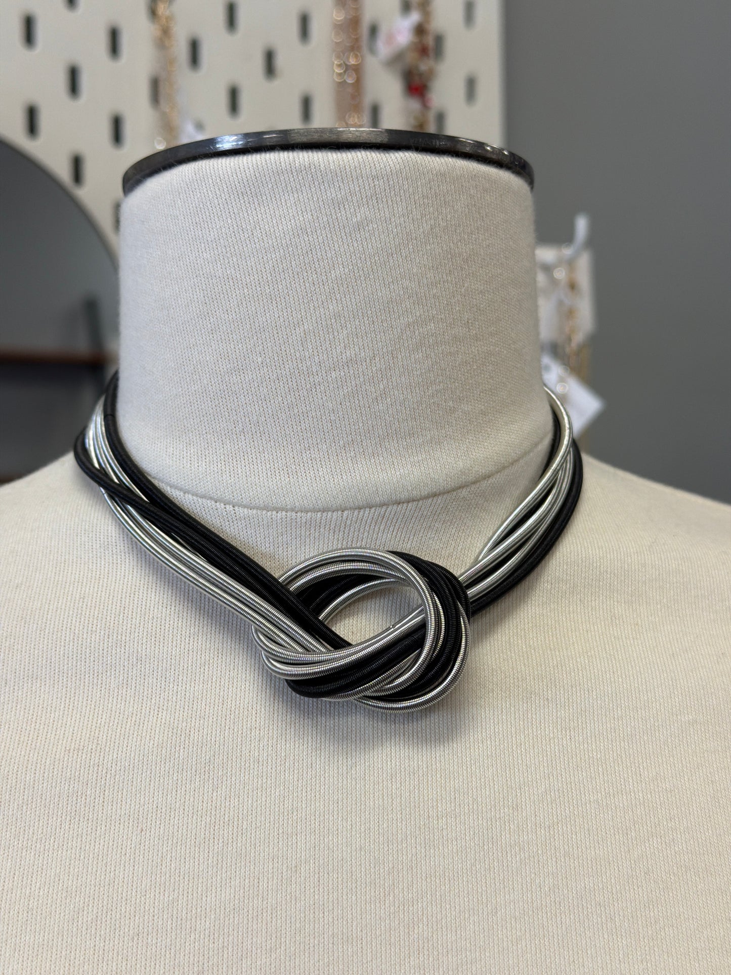 5 Strand Piano Wire Necklace