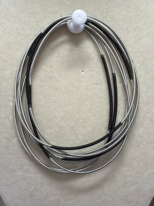 Silver/Black Multi-Strand