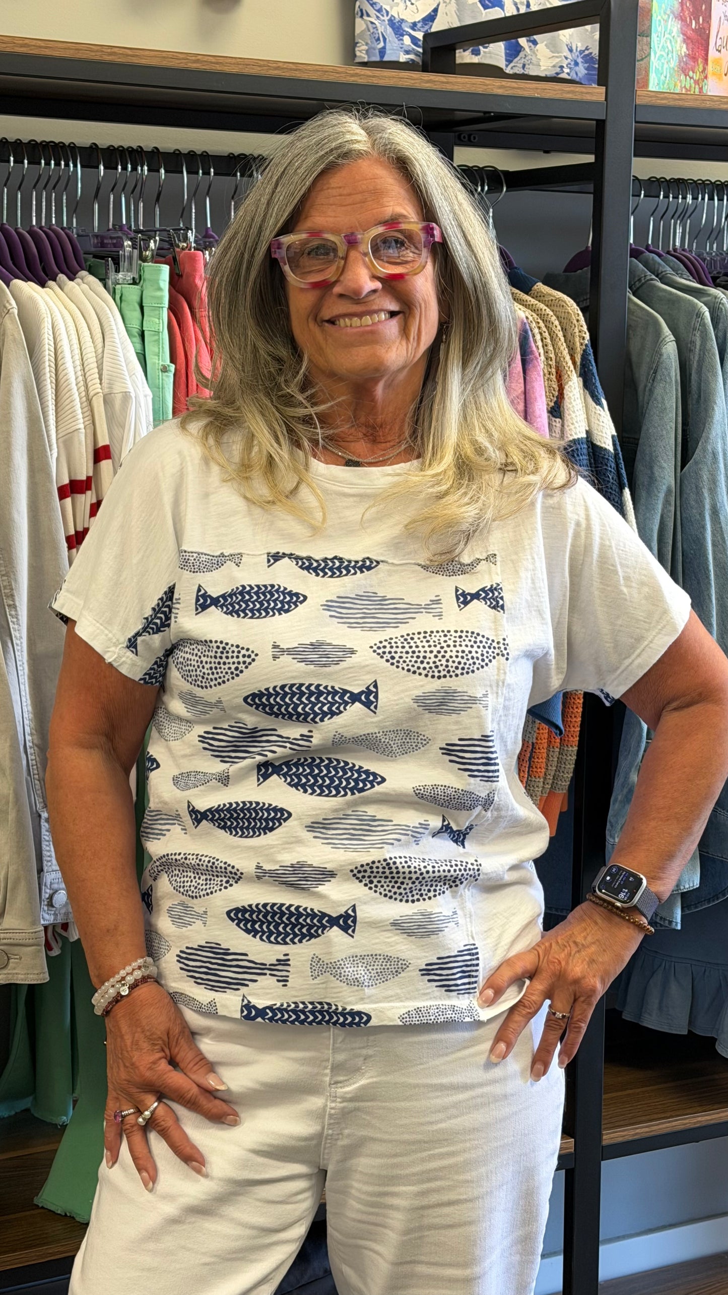 Blue Fish Top