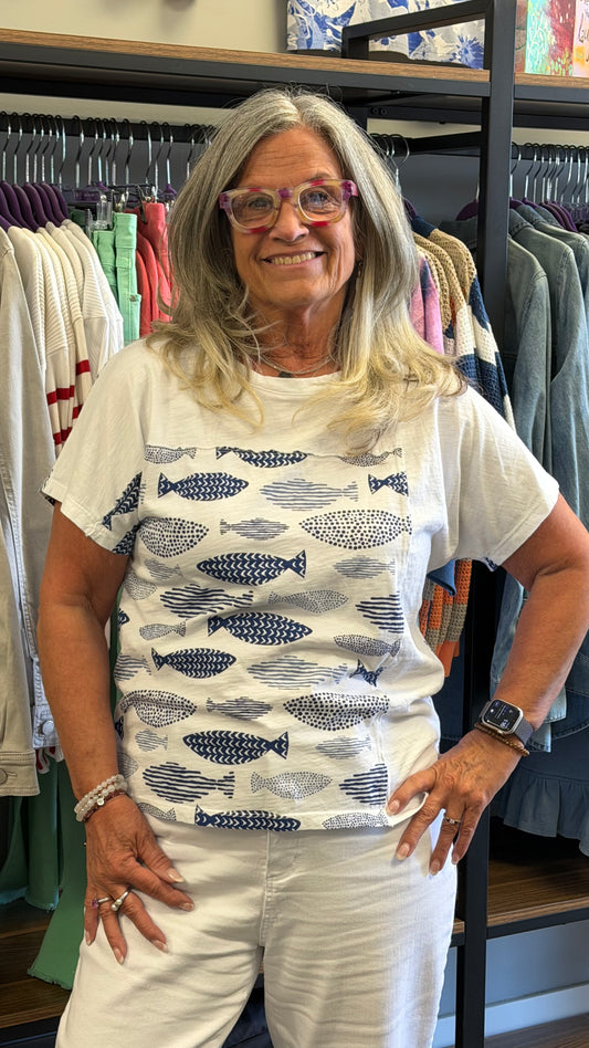 Blue Fish Top