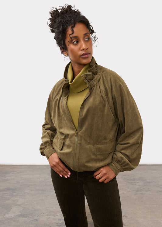 Cinched Hem Bpmber Jacket