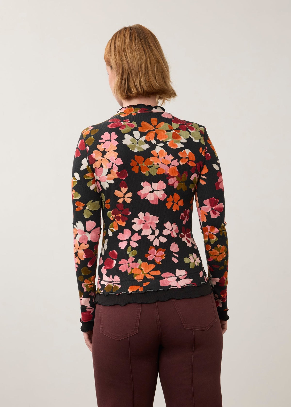 Mock Neck Print
