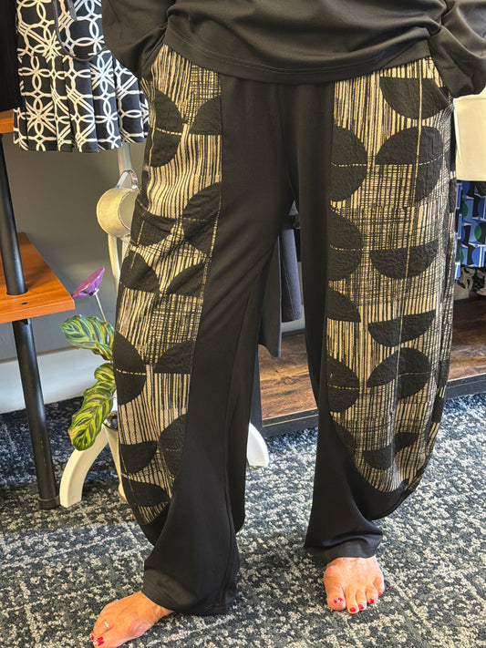 Black & Tan Design Pant