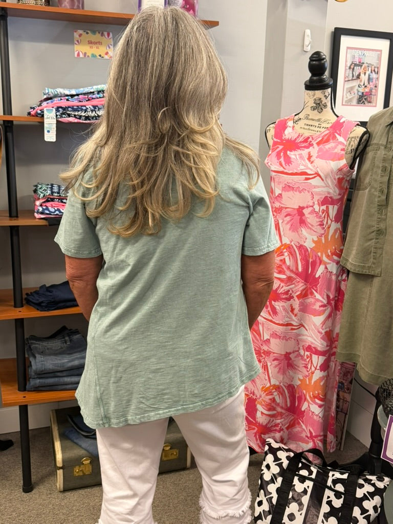 Asymmetrical Pocket Top