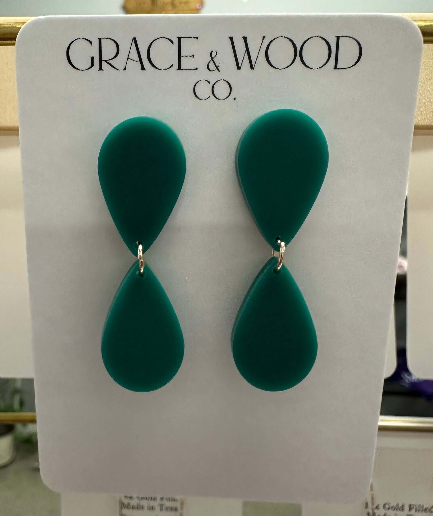 Grace & Wood Mirrored Teardrop