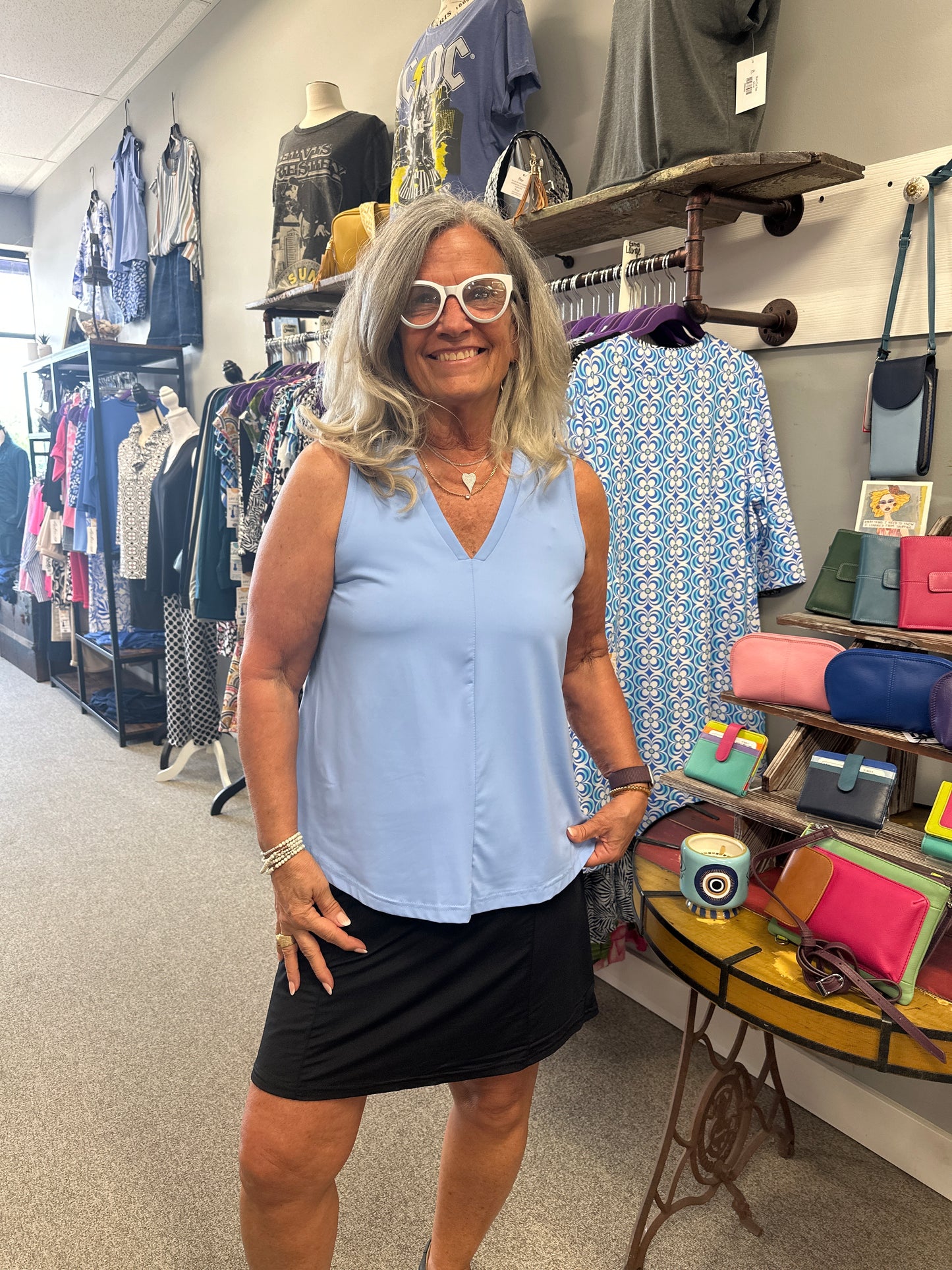 Sleeveless V-Neck Tank