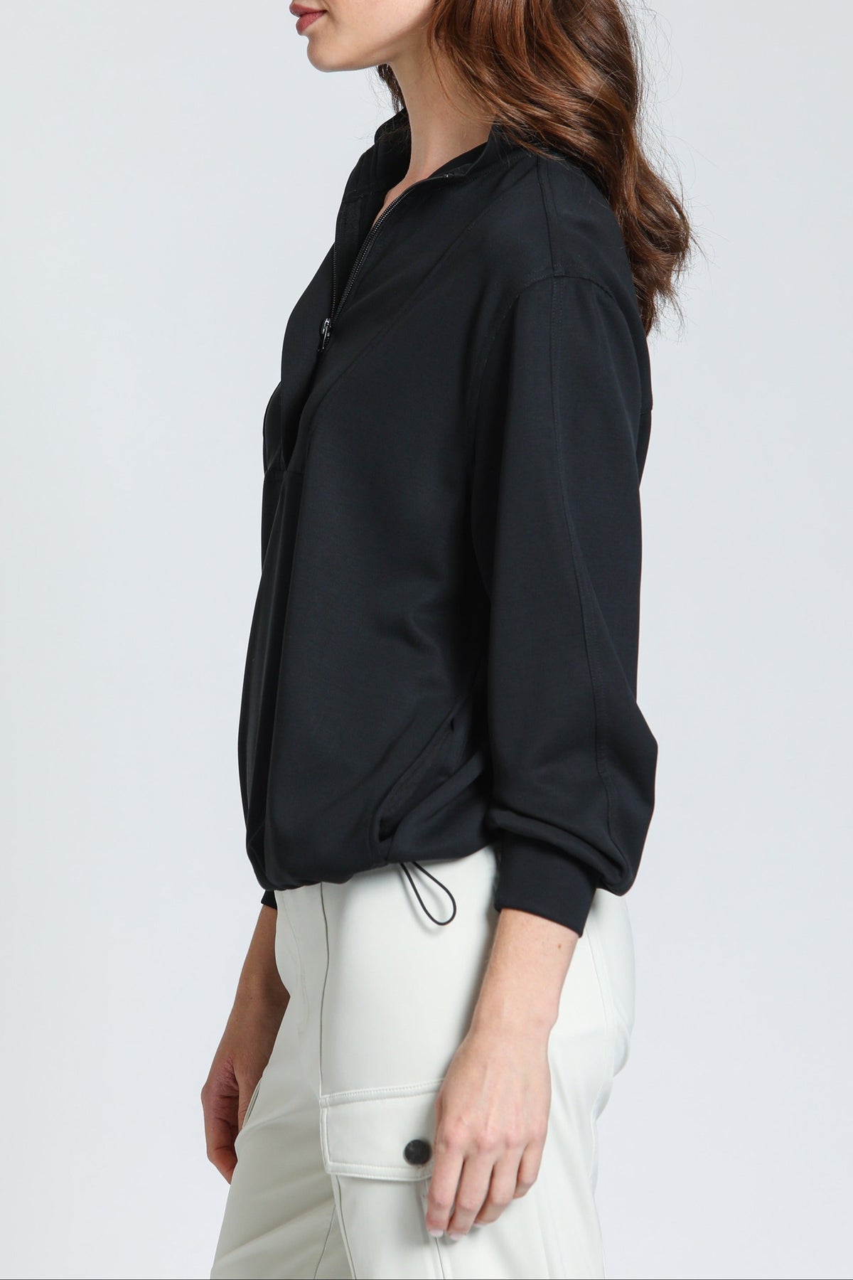 Half Zip Drawstring
