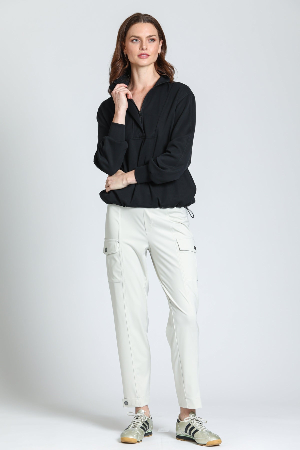 Half Zip Drawstring