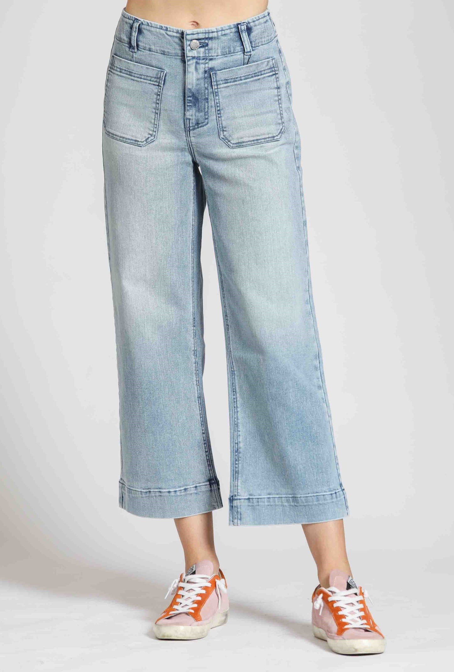 Patch Pocket Wide Leg