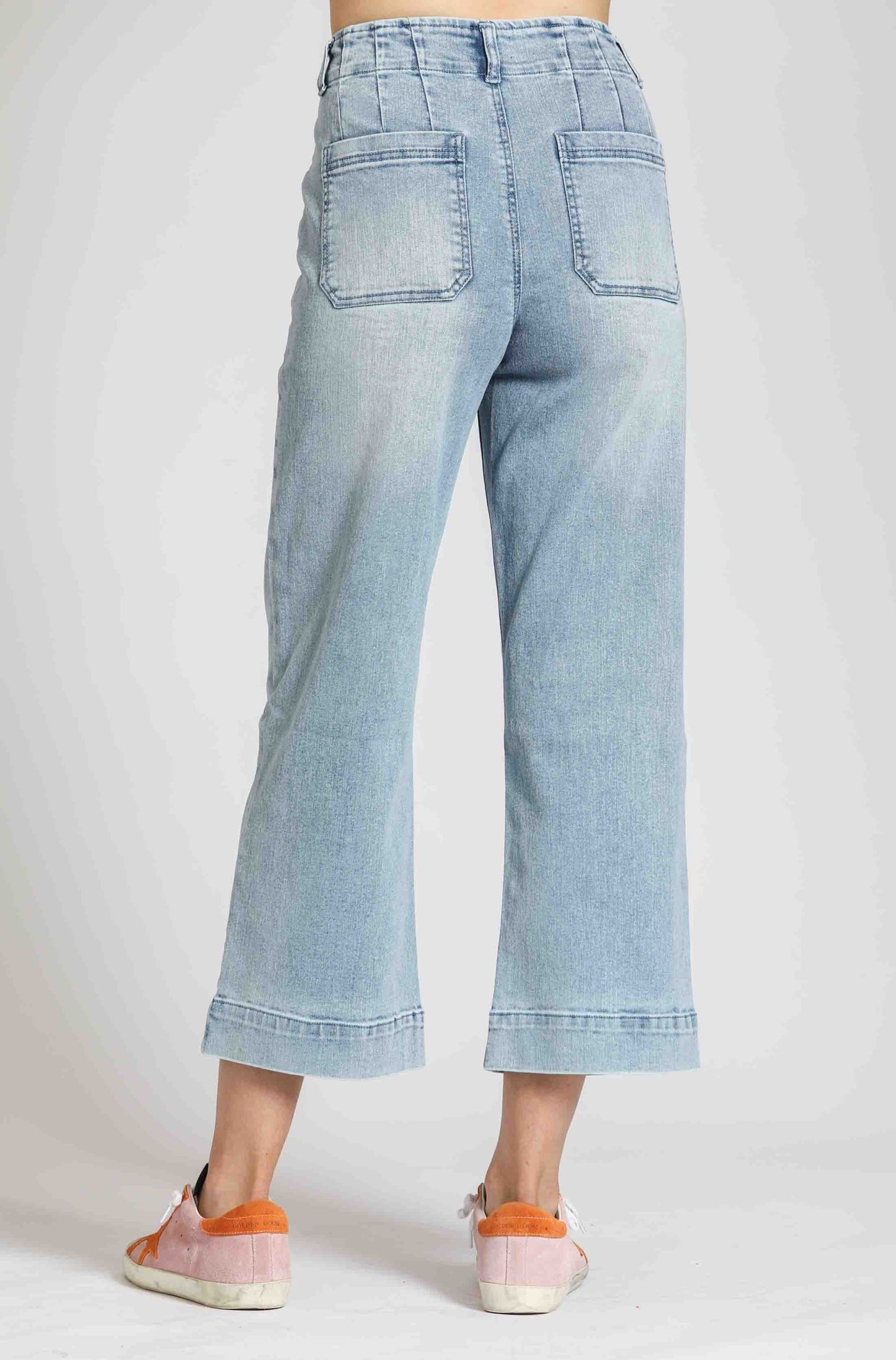 Patch Pocket Wide Leg