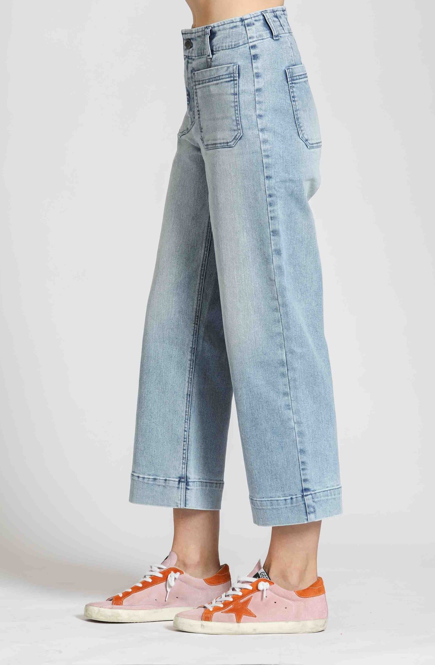 Patch Pocket Wide Leg