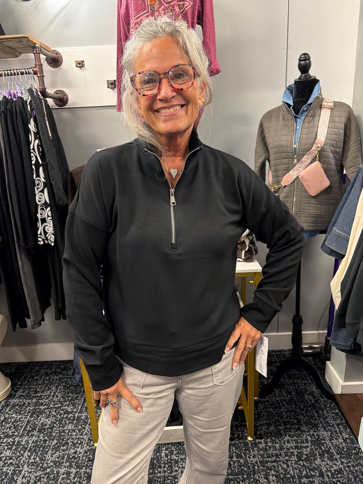 Half Zip Sweatshirt