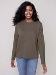 Asymmetrical Crew-Neck