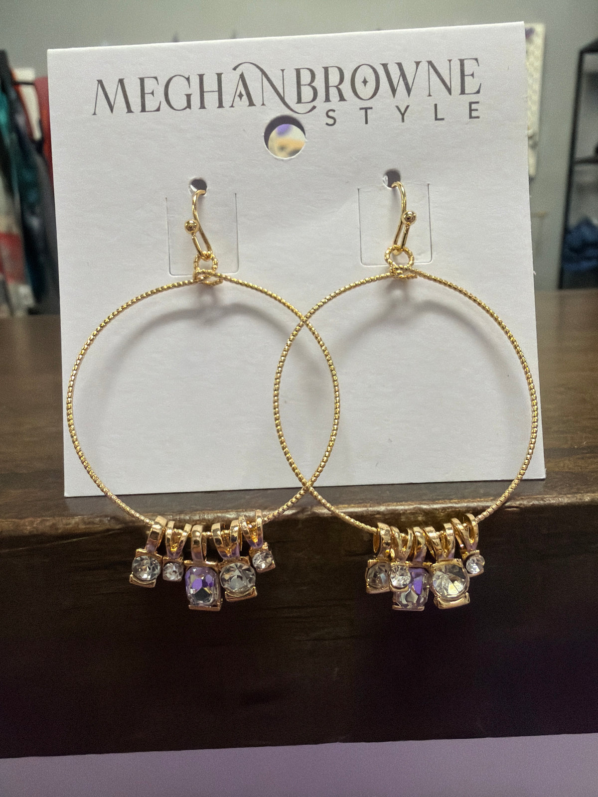 Ring Zirconia Charm Earrings