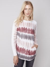 Printed Plush Sweater