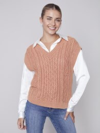 Cable Sweater Vest