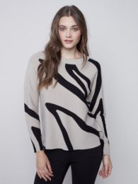 Jacquard Cotton Sweater