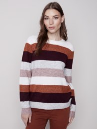 Plushy Striped Sweater