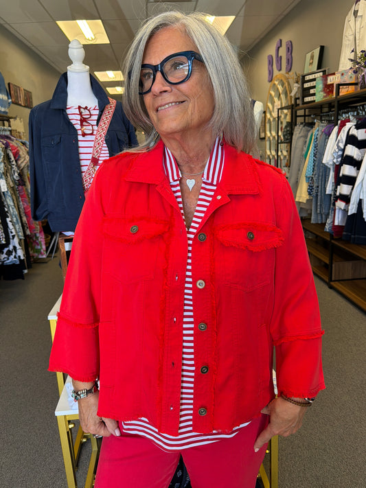 Fringe Trim Jacket