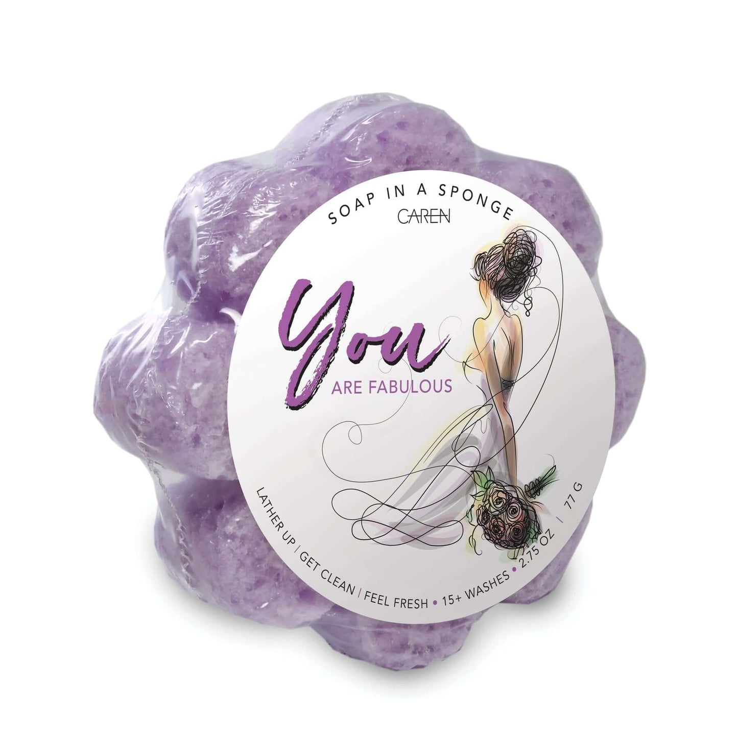 Shower sponges with invigorating scents. Great as little gifts