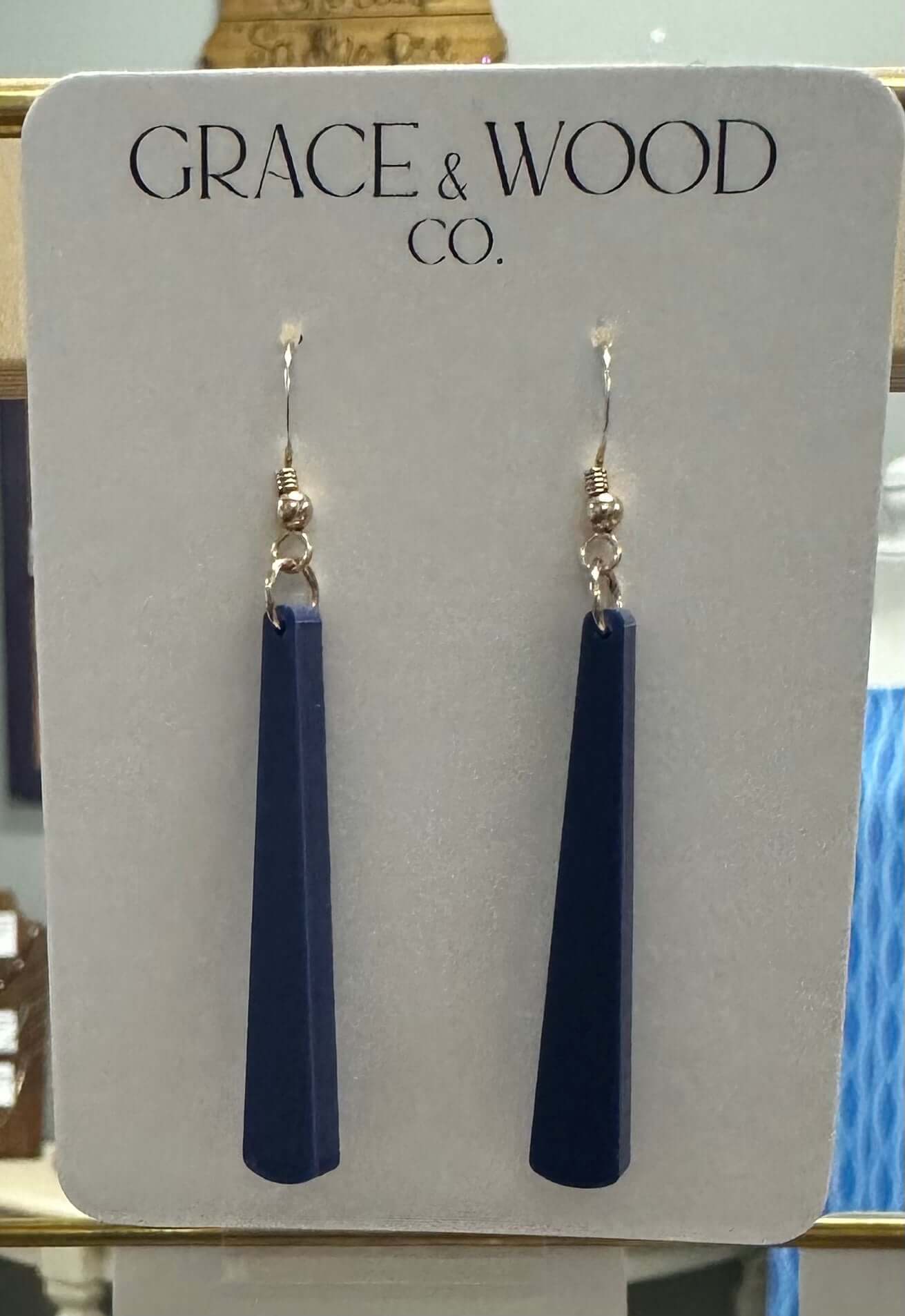 Grace & Wood Skinny Drop Earrings