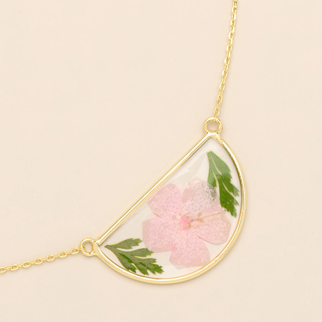 Pressed Flower Necklace