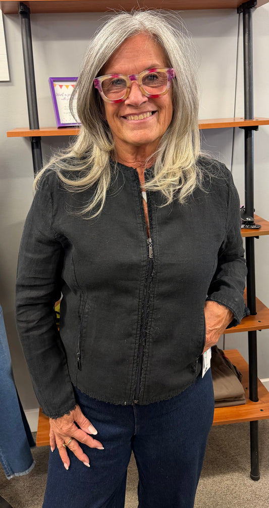 Fringed Linen Jacket