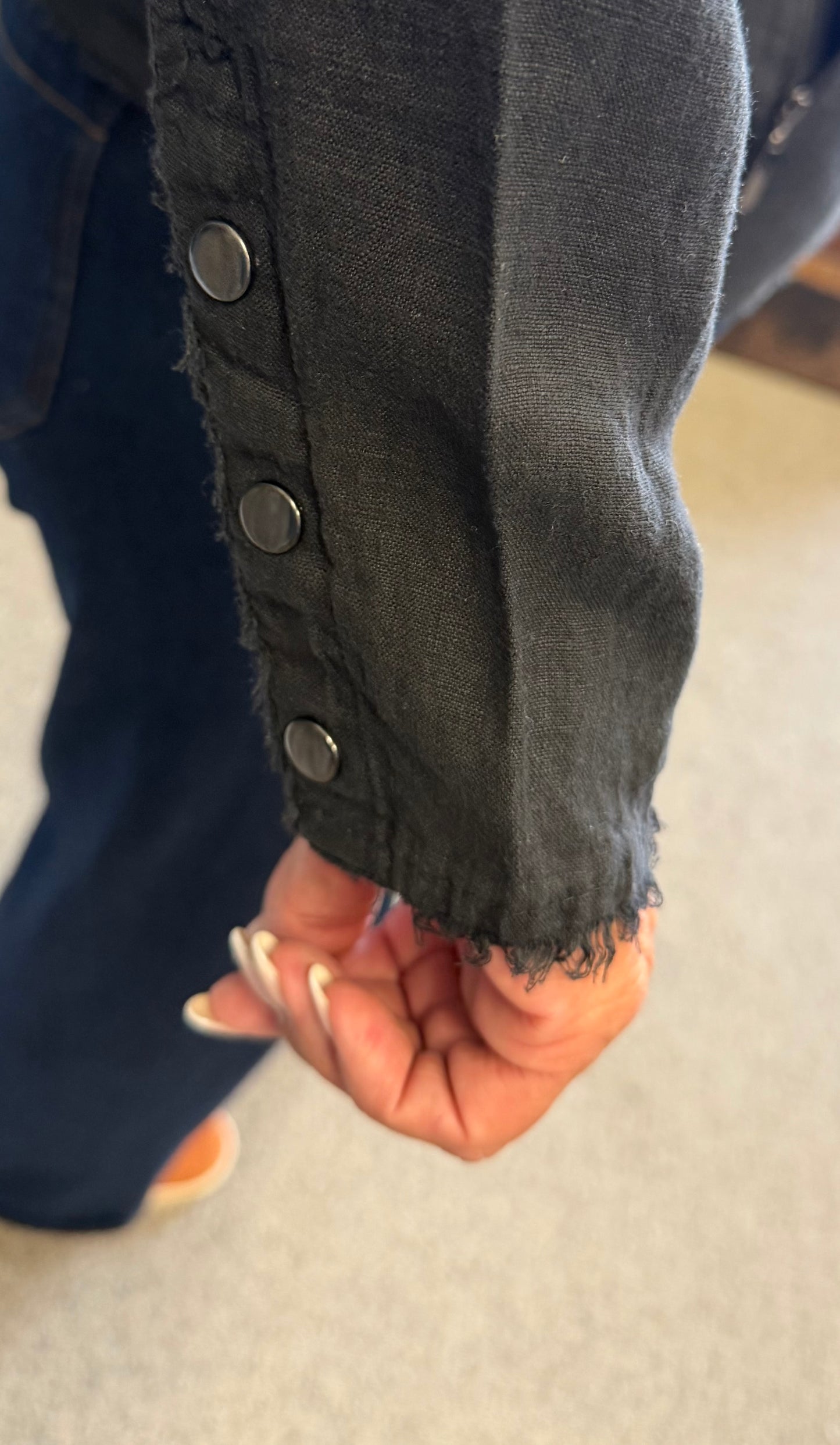 Fringed Linen Jacket