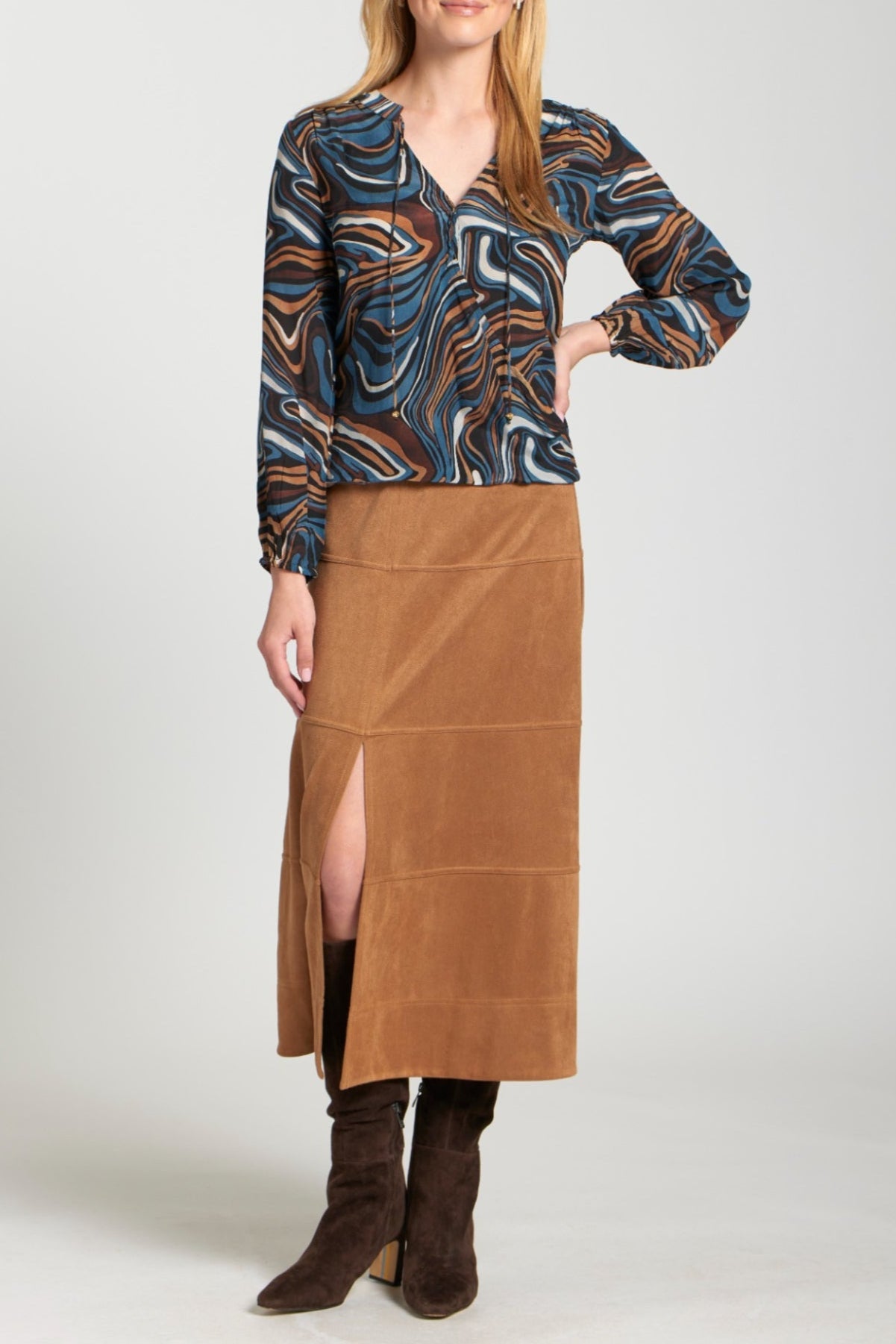 Vegan Suede Skirt