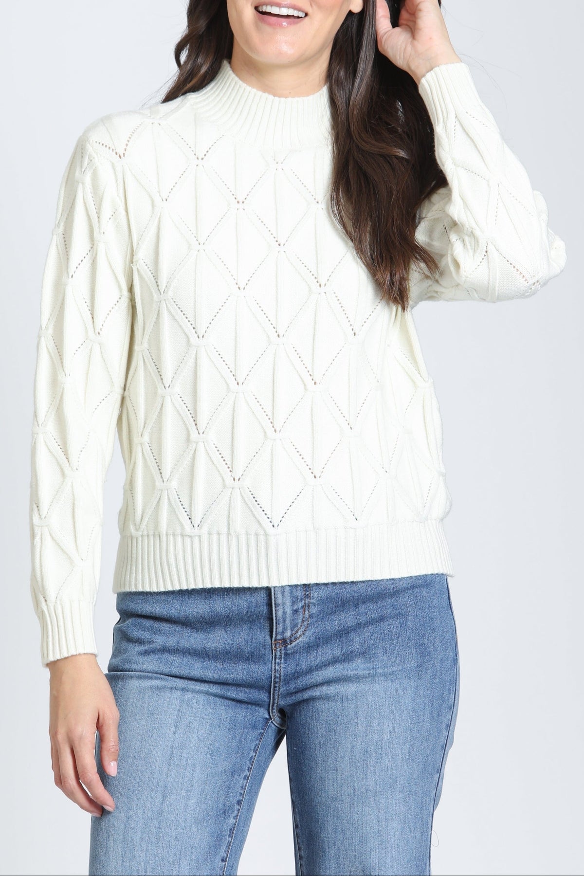 Diamond Cable Sweater