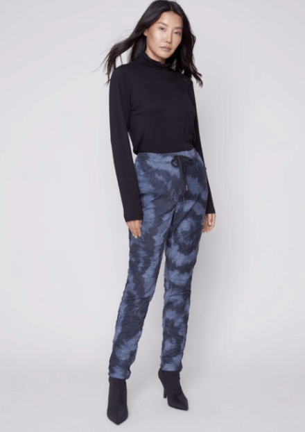 Charlie B Printed Crinkle Jogger