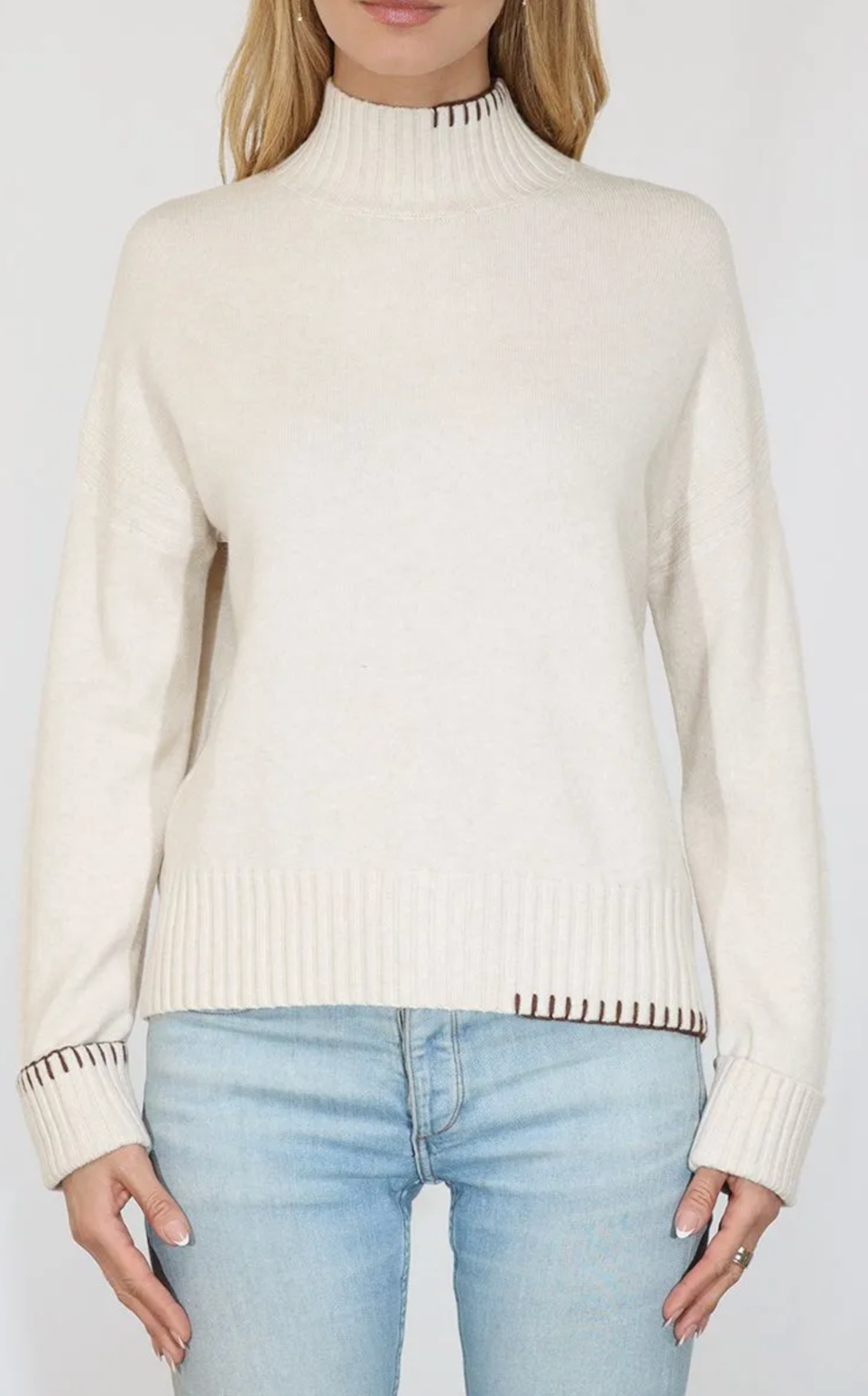 Cuffed Sleeve Sweater