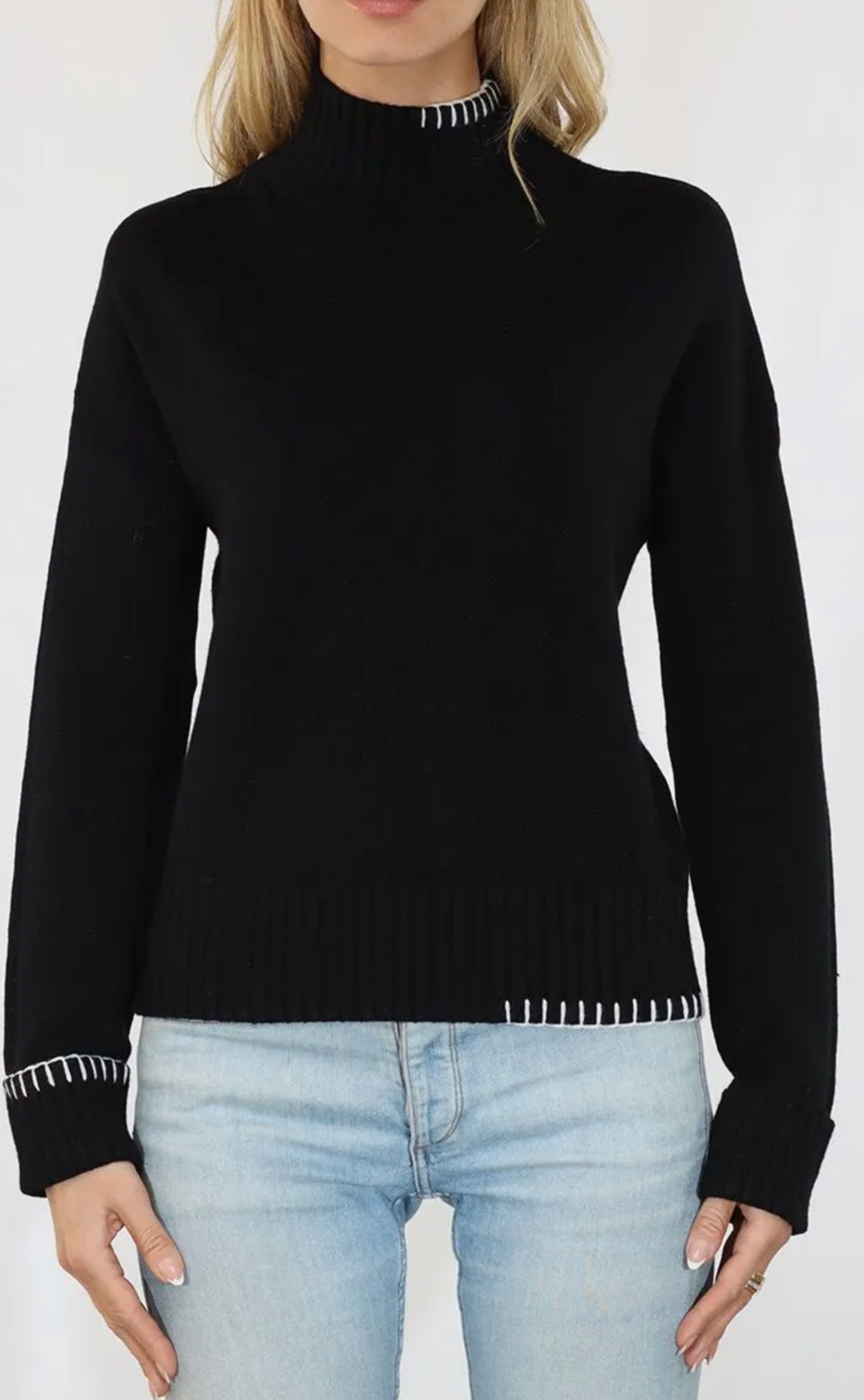 Cuffed Sleeve Sweater