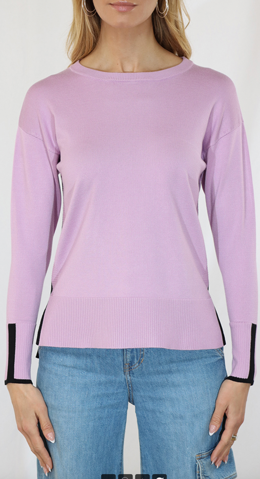Contrast Side Sweater