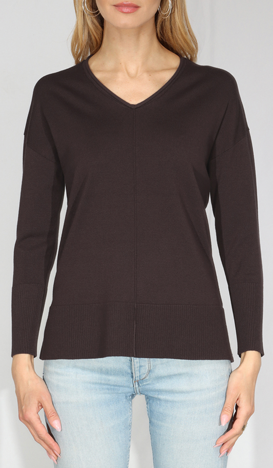 V-neck Chocolate