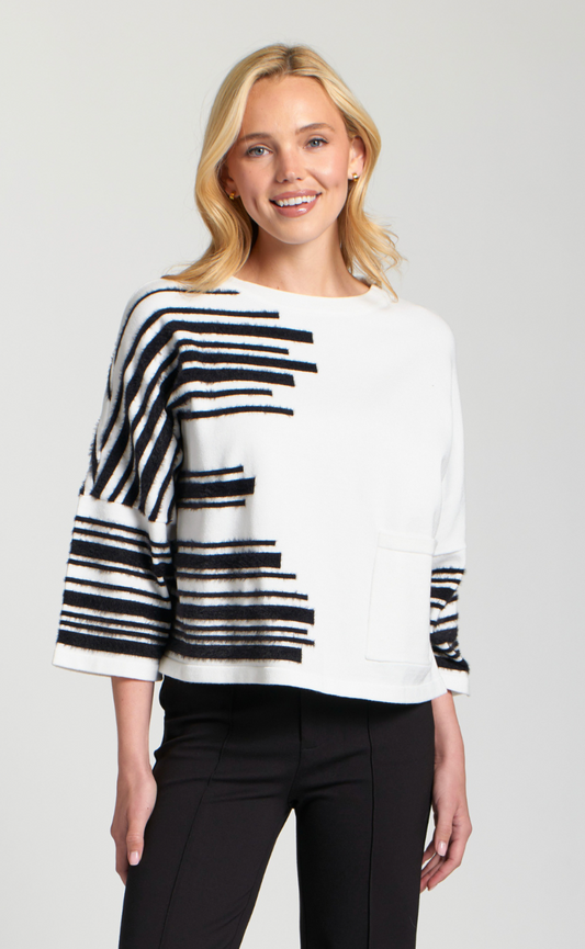 Stripe 3/4 Sleeve