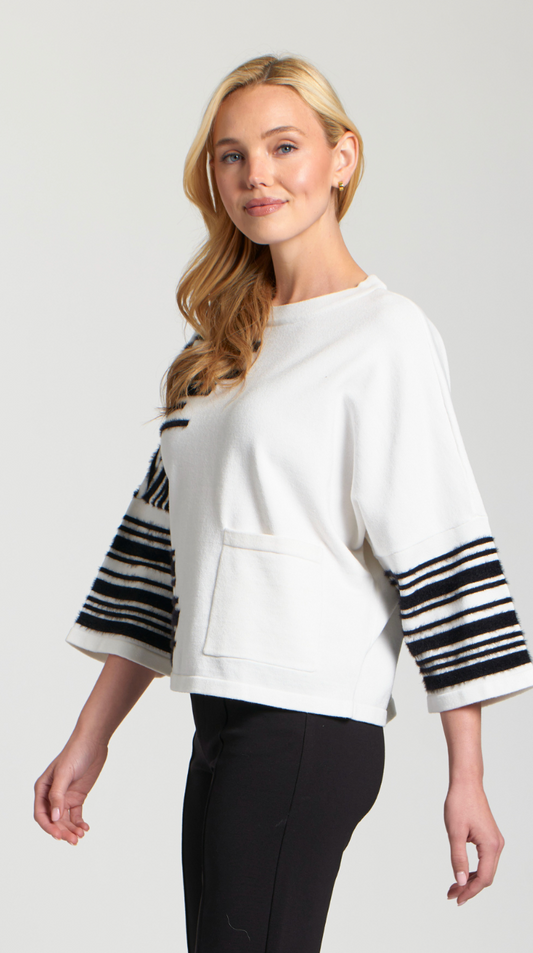 Stripe 3/4 Sleeve