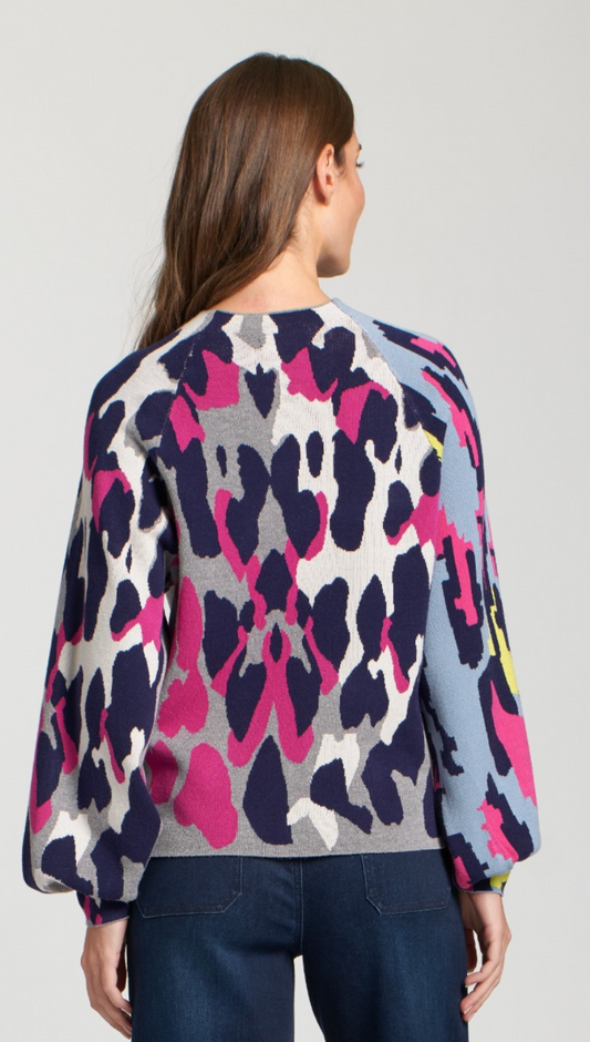 Leopard Funnel Neck