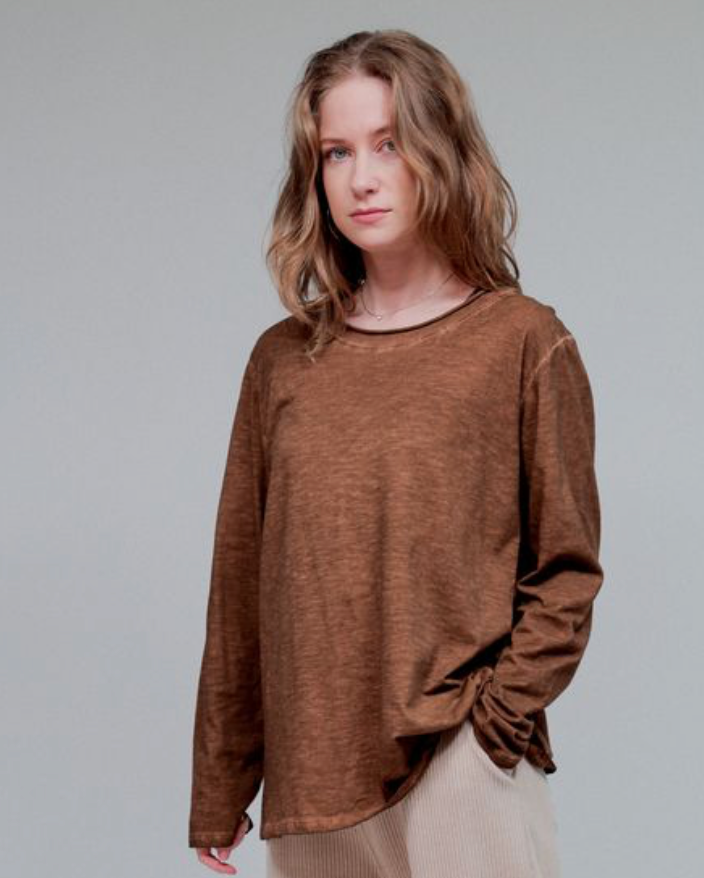 Cotton Crew Neck Top