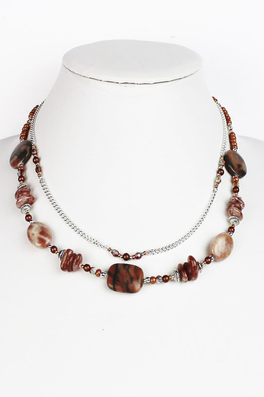 brown jasper necklace