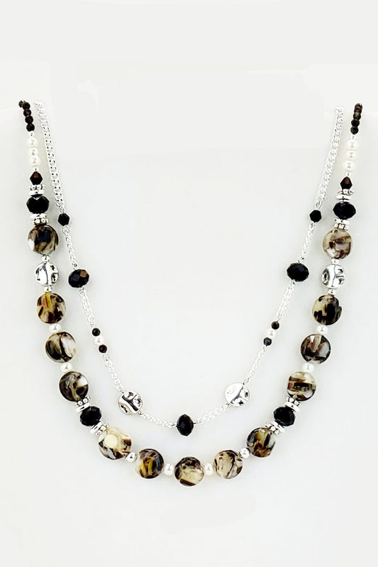 Seed & Glass Bead Necklace