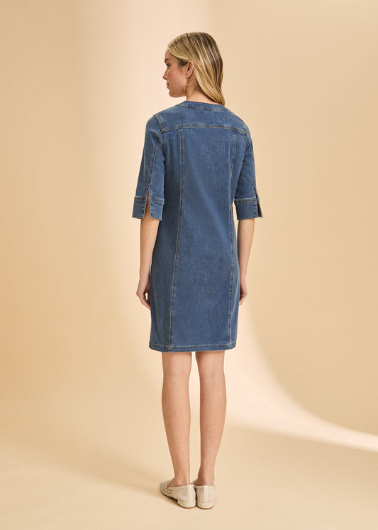 3/4 Sleeve Shift Dress