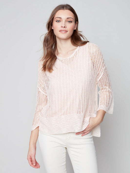 Fishnet Crochet Sweater