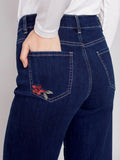 Bootleg Embroidered Jean