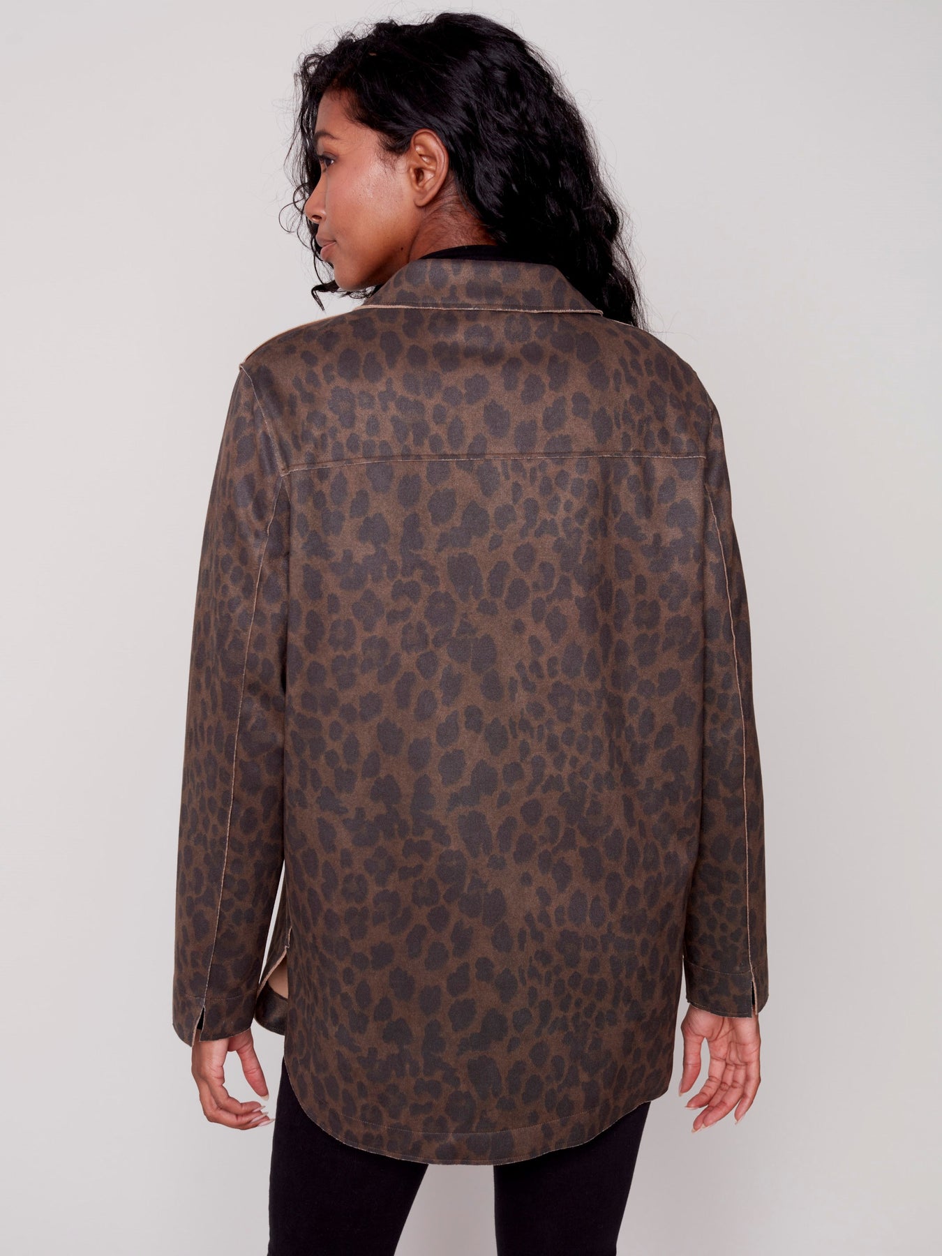 Beautiful suede printed jacket shops