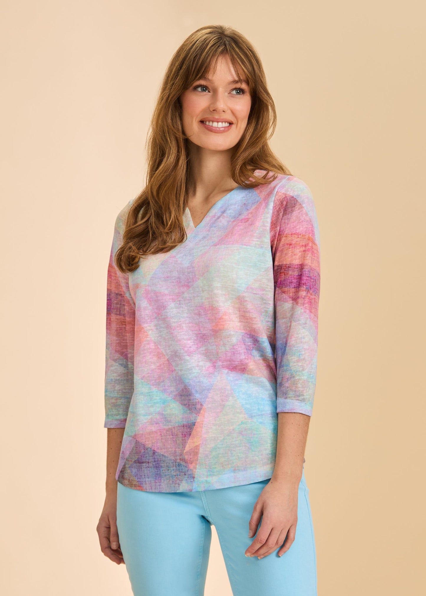 Drop Shoulder Notch Neck