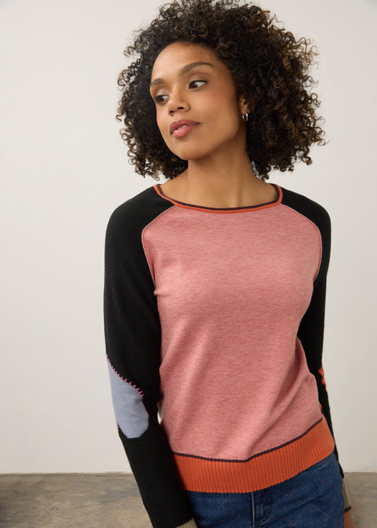 Pink Mauve Boatneck